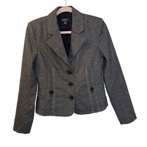 Mexx charcoal wool blazer- size 8